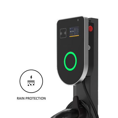 घर के लिए 7 किलोवाट वॉल माउंटेड ईवी चार्जर 220V-380V अनुकूलन